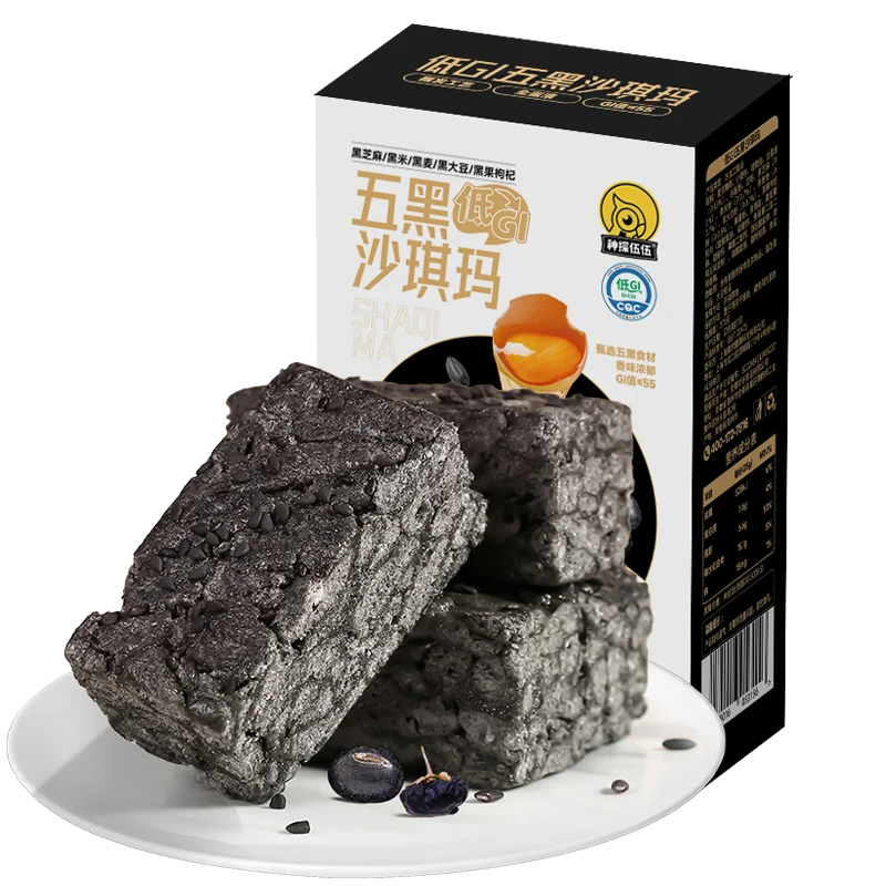 Low GI Five-Black Sachima 150g (Five black ingredients)