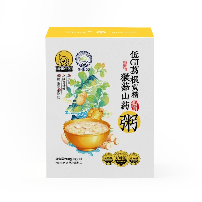 Low GI Congee with Kudzu Root, Polygonatum, Hericium Mushroom and Yam 300g